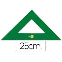 Escuadra liderpapel 25 cm acrilico verde