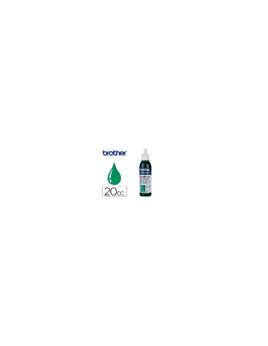 Tinta brother para sellos automaticos color verde bote de 20 cc