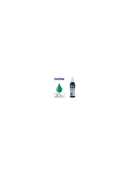 Tinta brother para sellos automaticos color verde bote de 20 cc