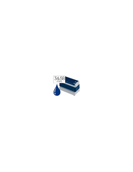 Sello automatico brother 34 mm x 58 mm azul
