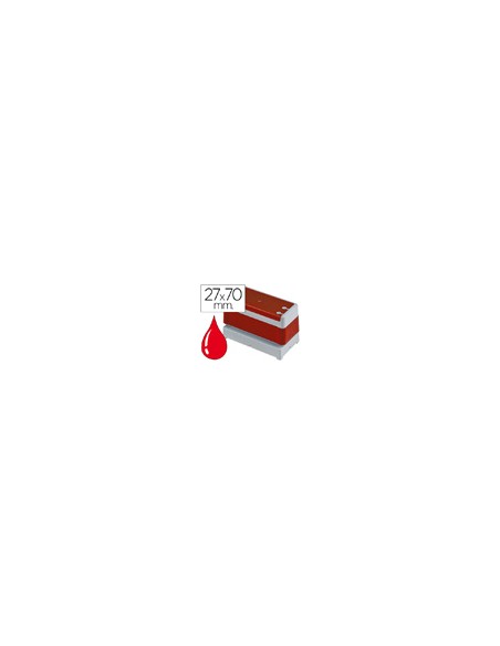 Sello automatico brother 27 mm x 70 mm rojo