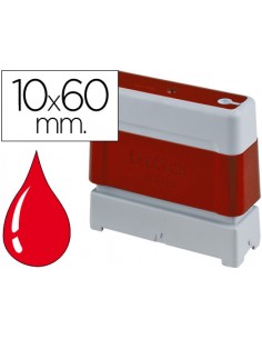 Sello automatico brother 10 mm x 60 mm rojo