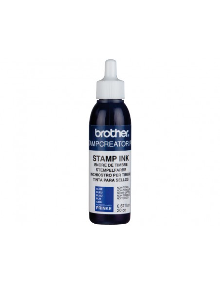 Tinta brother para sellos automaticos color azul bote de 20 cc