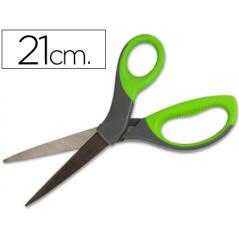 Tijera q-connect mango caucho 8" 21 cm blister