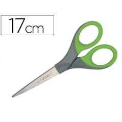 Tijera q-connect mango caucho 7" 17 cm blister