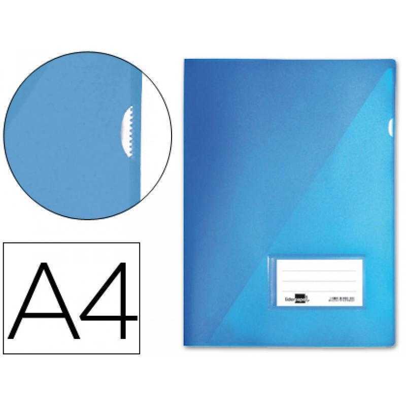 Carpeta liderpapel dossier a4 uñero azul