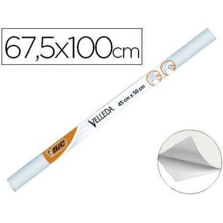 Pizarra blanca velleda adhesiva rollo 100x67,5 cm