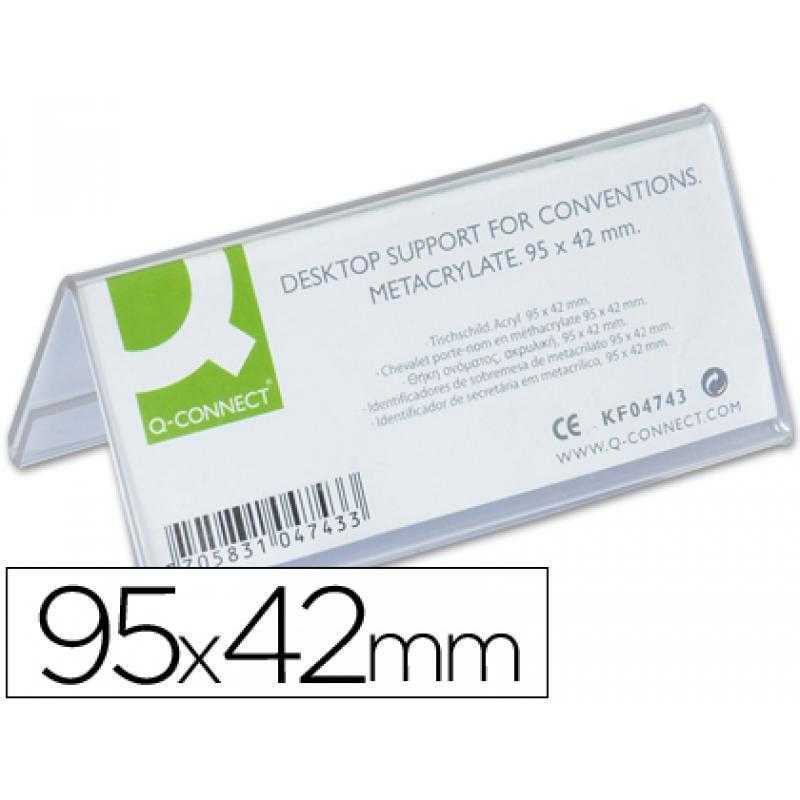 Identificador sobremesa q-connect metacrilato 95x42 mm ref.5730