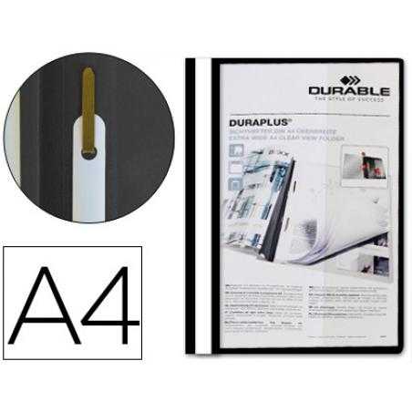 Carpeta duraplus din a4 con fastener negro durable