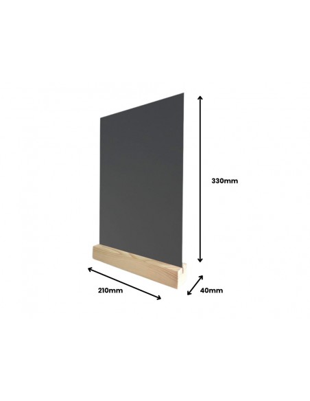 Pizarra doble cara archivo 2000 con base de madera a4 vertical metacrilato negro 100% reciclable 40x210x330 mm Pizarra doble cara archivo 2000 con base de madera a4 vertical metacrilato negro 100% reciclable 40x210x330 mm