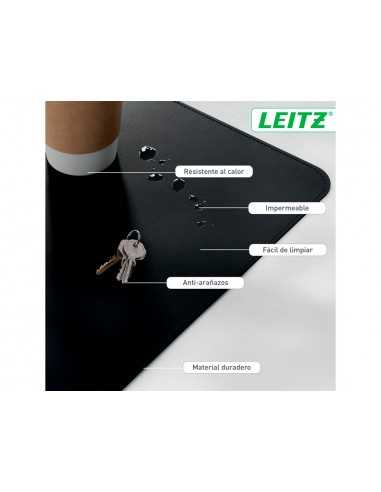 Alfombrilla de sobremesa leitz 80x40 cm color negro