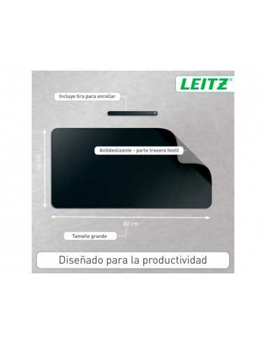 Alfombrilla de sobremesa leitz 80x40 cm color negro