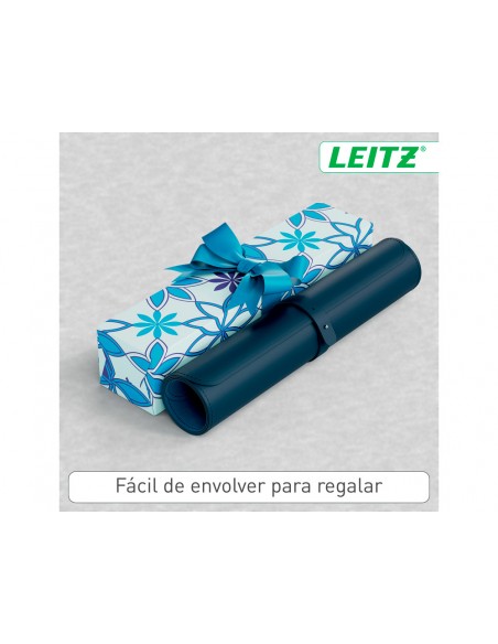 Alfombrilla de sobremesa leitz 80x40 cm color azul oscuro