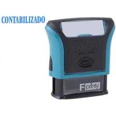 Sello entintado printy 4911 f8 p3 contabilizado almohadilla azul