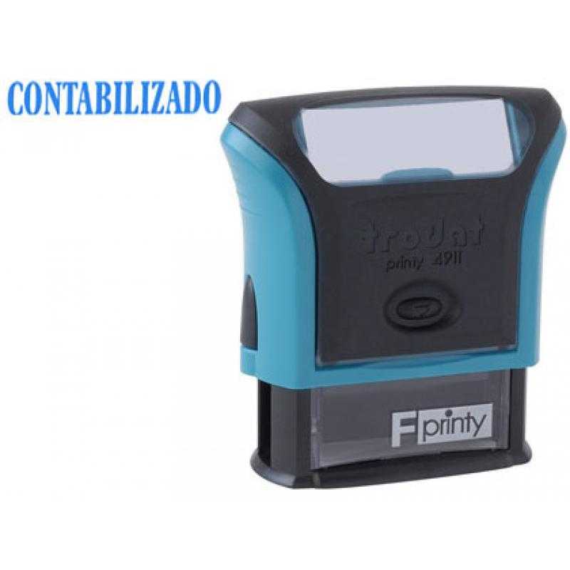 Sello entintado printy 4911 f8 p3 contabilizado almohadilla azul