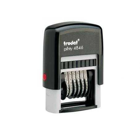 Numerador trodat automatico 6 bandas 4 mm