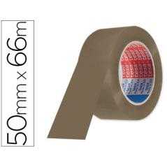 Cinta adhesiva tesa marron pp 66 mt x 50 mm para embalaje