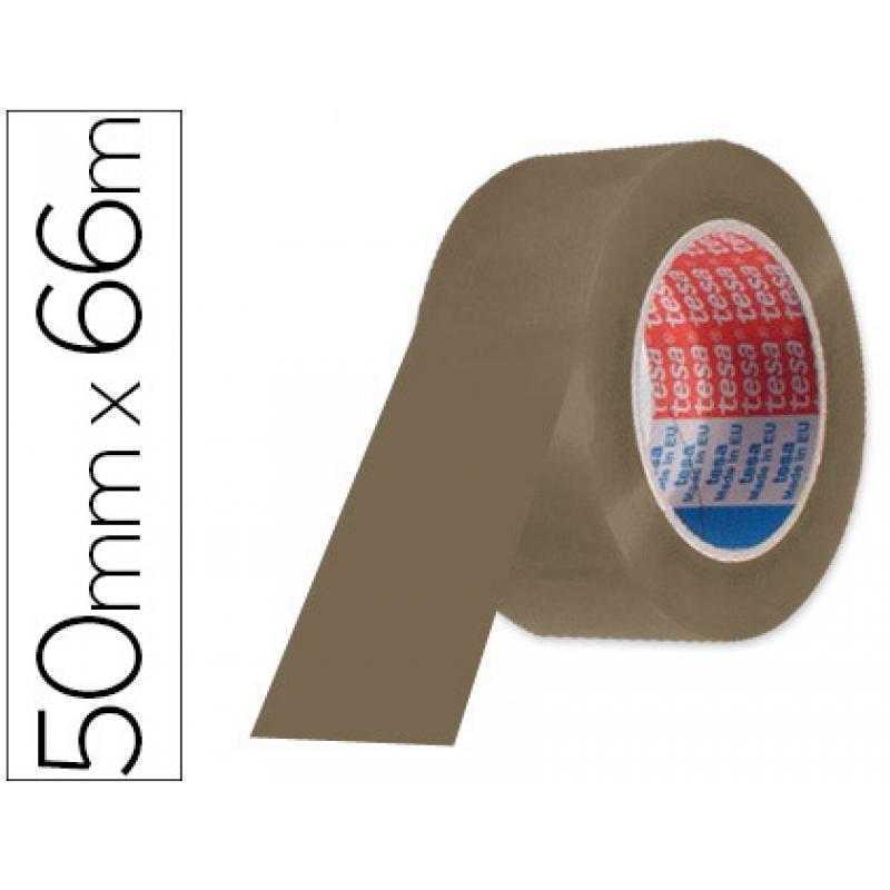 Cinta adhesiva tesa marron pp 66 mt x 50 mm para embalaje