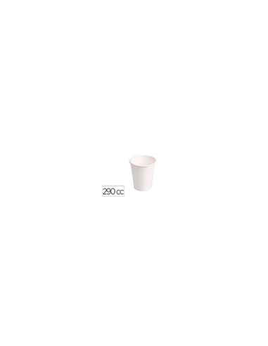 Vaso termico de carton blanco 290 cc paquete de 50 unidades