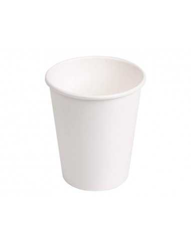 Vaso termico de carton blanco 290 cc paquete de 50 unidades