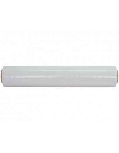 Film extensible q-connect manual ancho 500 mm largo 145 mt espesor 23 micras transparente