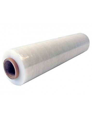 Film extensible q-connect manual ancho 500 mm largo 145 mt espesor 23 micras transparente