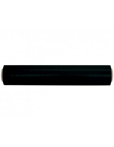 Film extensible q-connect manual ancho 500 mm largo 145 mt espesor 23 micras negro