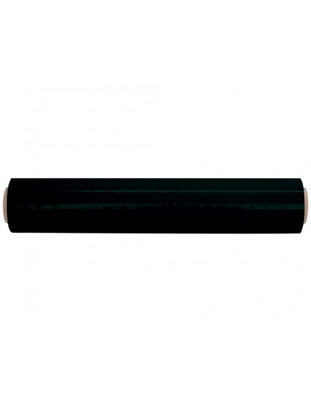Film extensible q-connect manual ancho 500 mm largo 145 mt espesor 23 micras negro