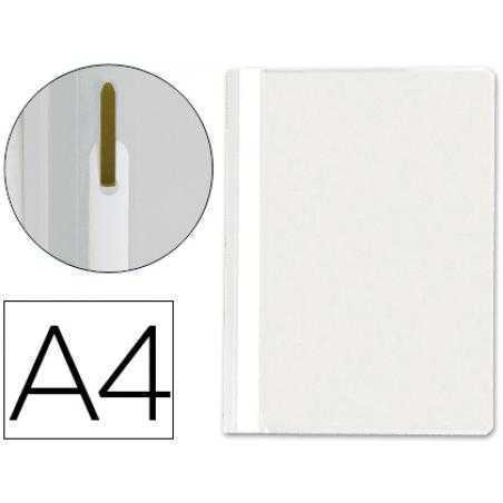 Carpeta dossier fastener plastico q-connect din a4 blanco