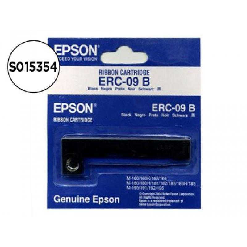 Cinta impresora epson erc-09b negra m-160 163 164 180 180h 181 182 183 185 190 191 192 195