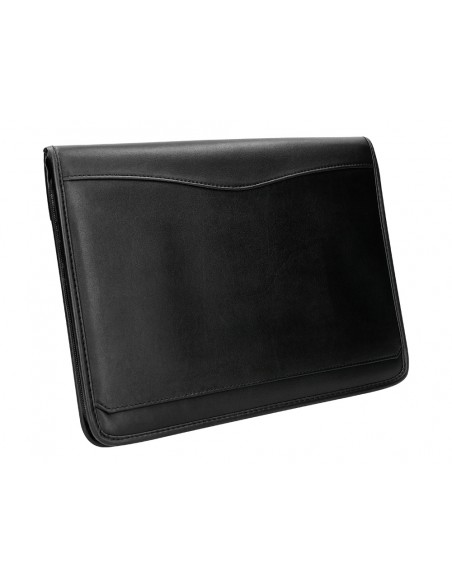 Carpeta portafolios q-connect cremallera con bolsa para movil y tarjetero color negro 260x355 mm Carpeta portafolios q-connect cremallera con bolsa para movil y tarjetero color negro 260x355 mm