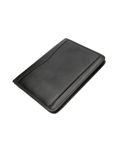 Carpeta portafolios q-connect cremallera con bolsa para movil y tarjetero color negro 260x355 mm Carpeta portafolios q-connect cremallera con bolsa para movil y tarjetero color negro 260x355 mm