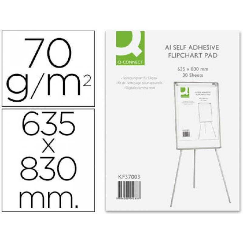 Bloc congreso q-connect papel autoadhesivo 70 grs 635x830