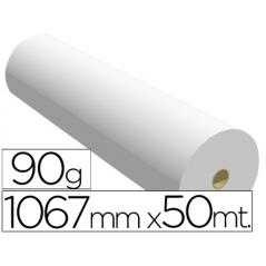 Papel reprografía para plotter 1067mmx50mt 90gr impresión ink-jet