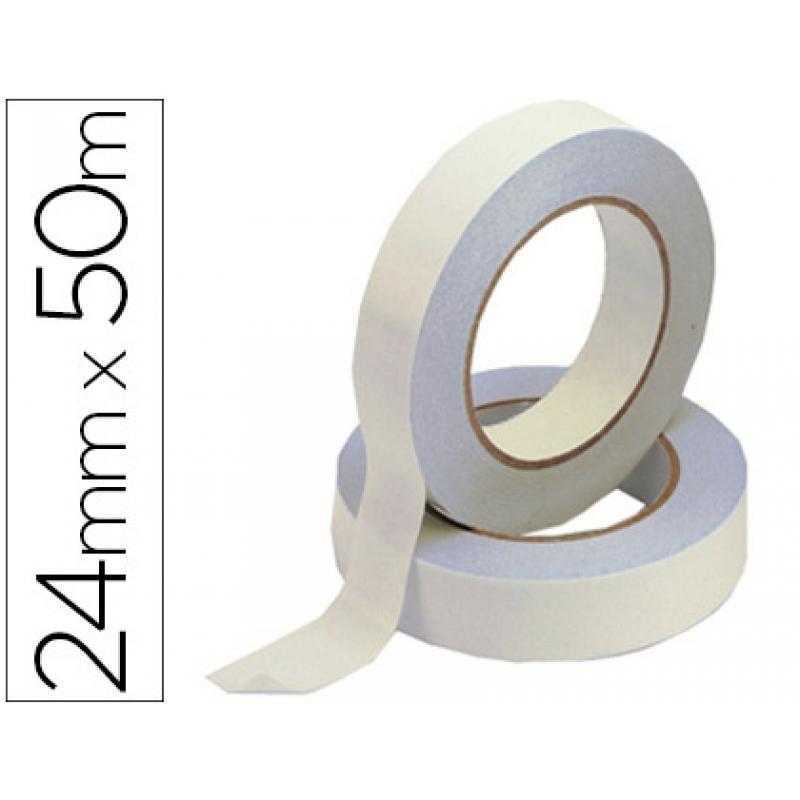 Cinta adhesiva q-connect para pintar 50 mt x 24 mm