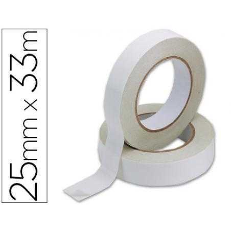 Cinta adhesiva q-connect doble cara 33 mt x 25 mm