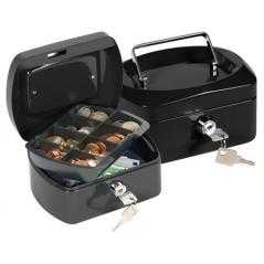 Caja caudales q-connect 6/' 152x115x80 mm negra con portamonedas