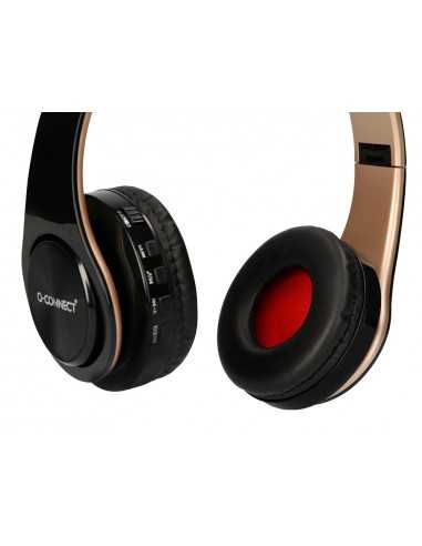 Auricular q-connect bluetooth diadema ajustable color negro