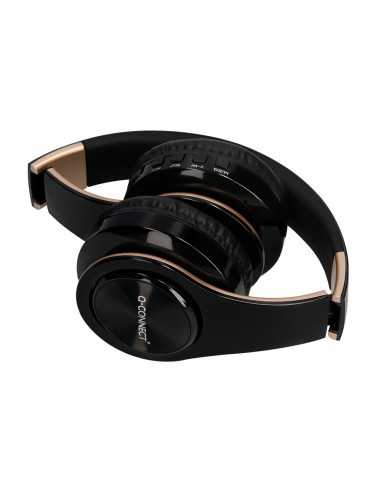 Auricular q-connect bluetooth diadema ajustable color negro