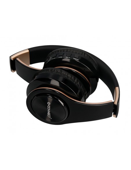 Auricular q-connect bluetooth diadema ajustable color negro