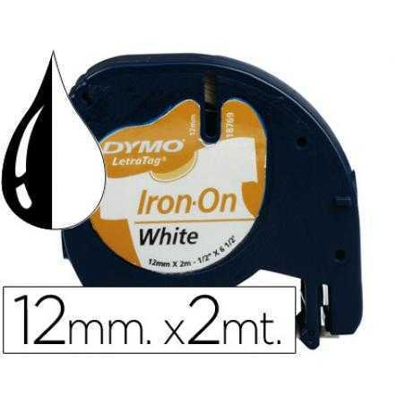 Cinta dymo 12mm para ropa maquina letratag