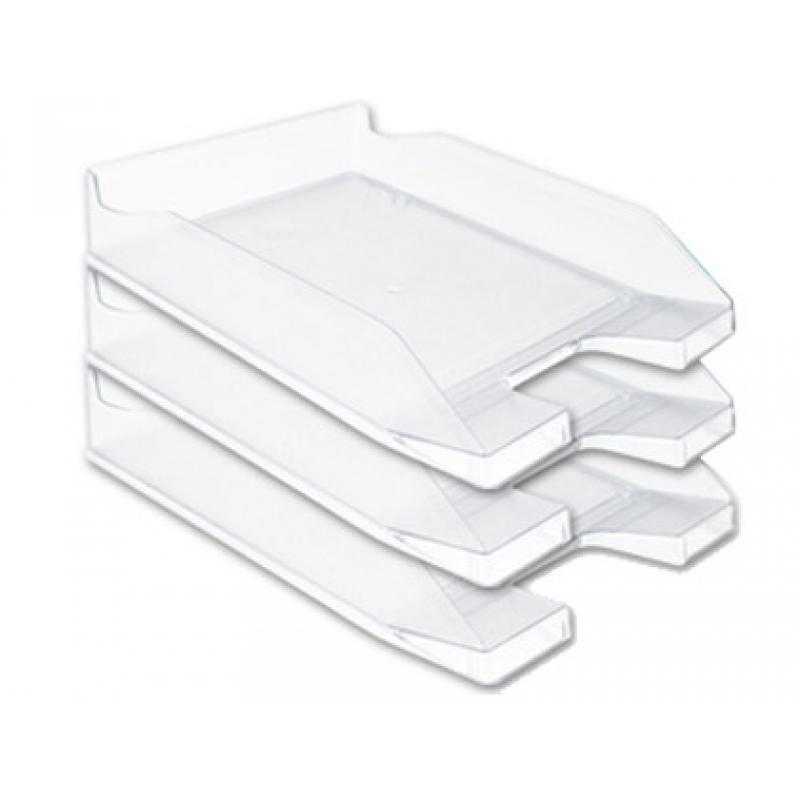 Bandeja sobremesa plastico q-connect transparente 240x70x340 mm