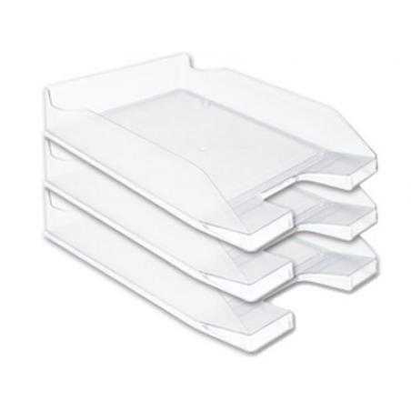 Bandeja sobremesa plastico q-connect transparente 240x70x340 mm