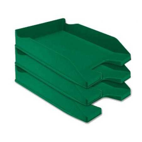 Bandeja sobremesa plastico q-connect verde opaco 240x70x340 mm