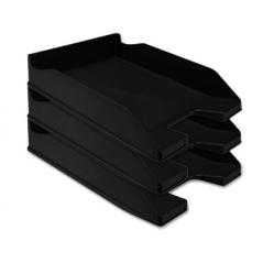 Bandeja sobremesa plastico q-connect negro opaco 100% reciclado 240x70x340 mm