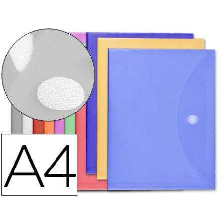Carpeta liderpapel dossier a4 cierre de velcro colores surtidos pack 10+2 gratis