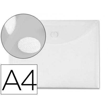 Carpeta liderpapel dossier a4 cierre de velcro transparente