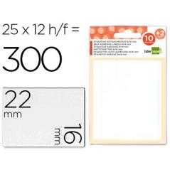 Etiquetas liderpapel sobre de 10 h. + 2 h. obsequio 16x22 mm -25 unidades por hoja