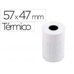 Rollo sumadora termico q-connect 57 mm ancho x 47mm diametro para maquinas tarjetade creditos sin bisfenol a