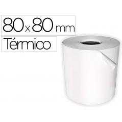 Rollo sumadora termico q-connect 80 mm ancho x 80 mm diametro sin bisfenol a